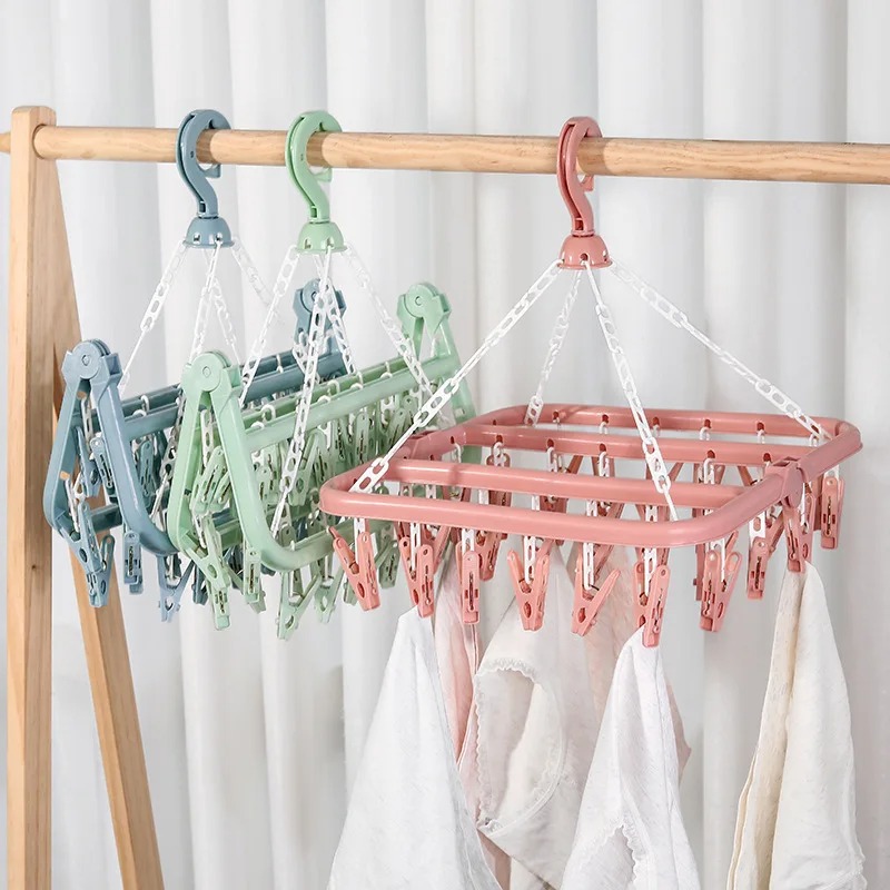 Вешалка для сушки одежды с 32  – обзор и цена Baby Clothing Hanging Rack