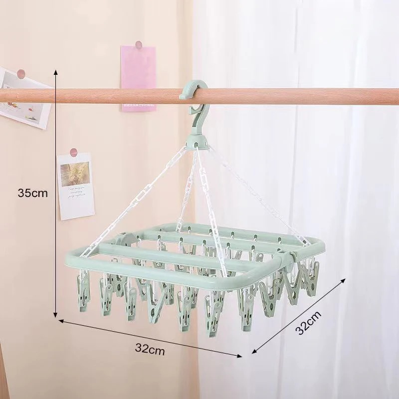 Вешалка для сушки одежды с 32  – обзор и цена Baby Clothing Hanging Rack