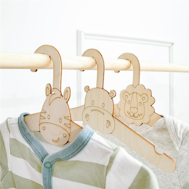 20 шт. милых деревянных настен – обзор и цена Baby Clothing Hanging Rack