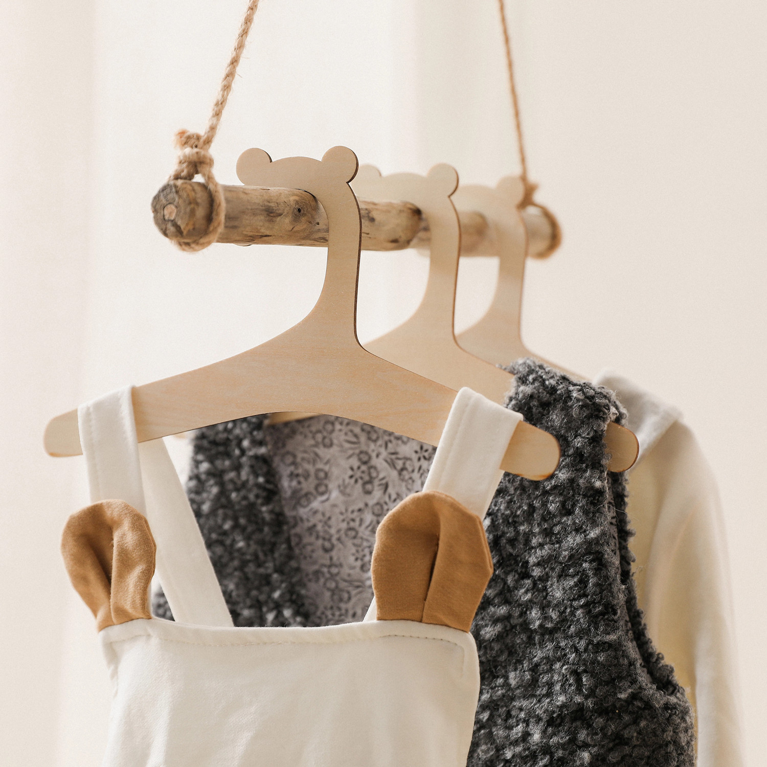 5/10 шт. Деревянные детские ве – обзор и цена Baby Clothing Hanging Rack