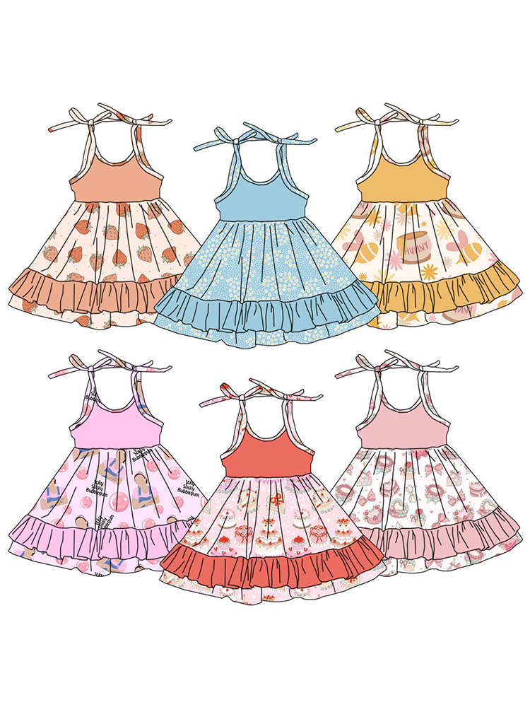 Летнее платье с клубничным при – обзор и цена Baby Clothing Layers